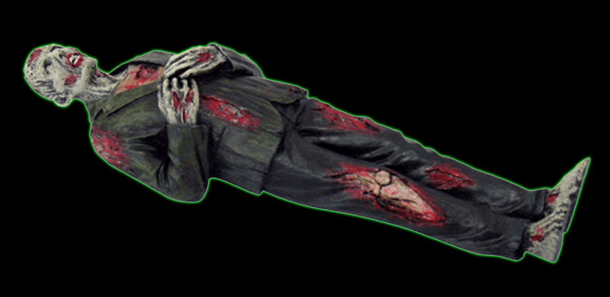 Laying Zombie Figurine