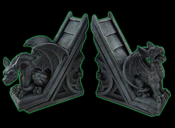 Gargoyle Bookends