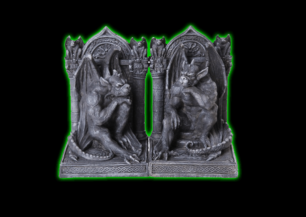 Thinker Gargoyle Bookends Set