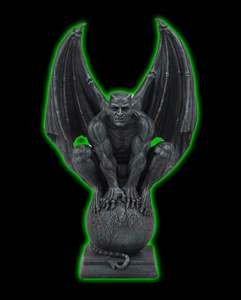 Devil Horned Gargoyle Figurine