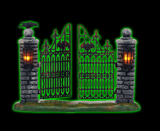 Spooky Wrought Iron Gate