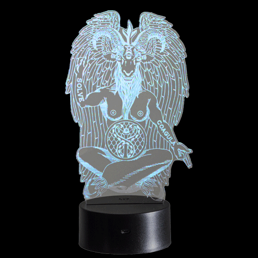 3D LIGHT UP BAPHOMET DISPLAY