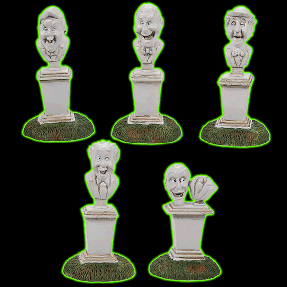 Disneys Haunted Mansion Singing Bust Figurines - Set of 5