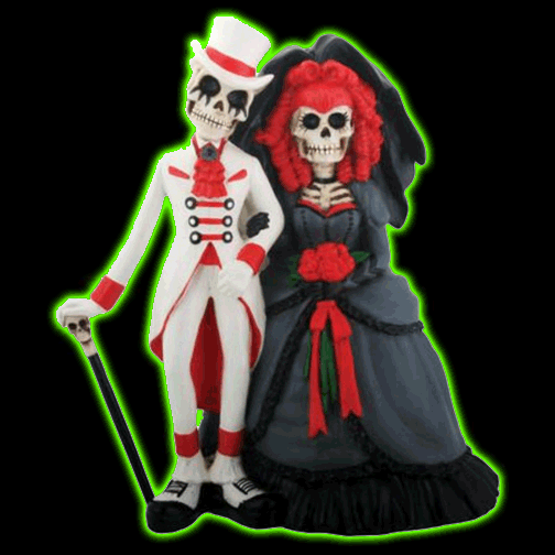 GOTHIC WEDDING COUPLE FIGURINE