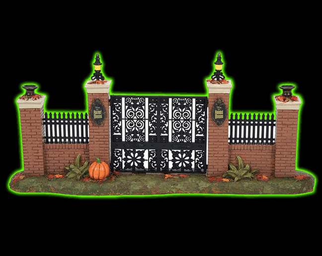 Disney The Haunted Mansion Snow Village Gate