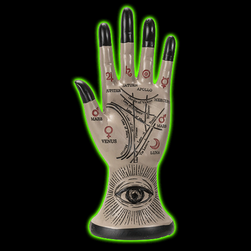 PALMISTRY HAND FIGURINE