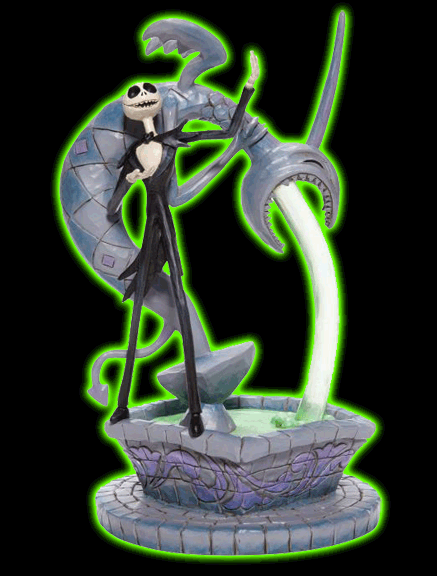 The Nightmare Before Christmas Jack Skellington on Fountain Figurine