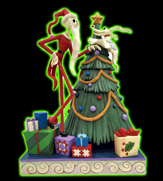 Santa Jack and Zero with Tree Figurine by Jim Shore