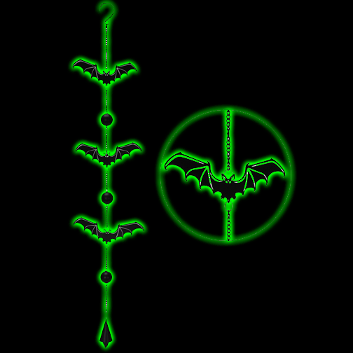 GOTHIC BATS HANGING DECORATION