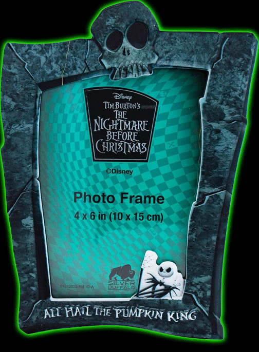 Nightmare Before Christmas All Hail the Pumpkin King Tombstone Photo Picture Frame