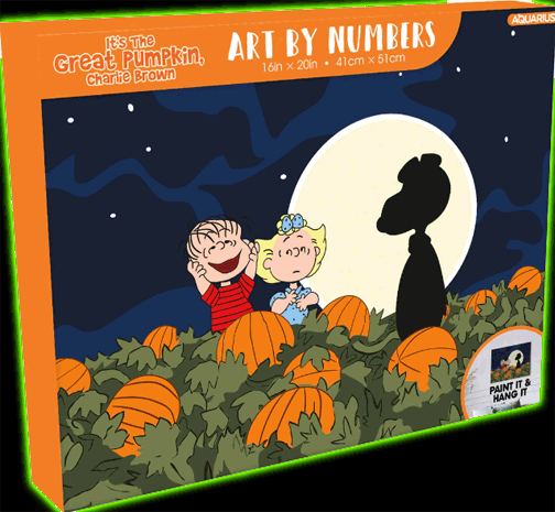 Its The Great Pumpkin Charlie Brown Paint By Numbers Set