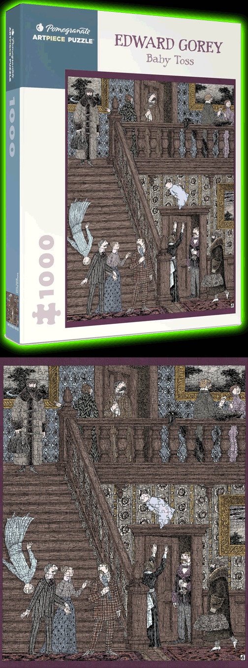 Edward Gorey: Baby Toss 1000-Piece Jigsaw Puzzle