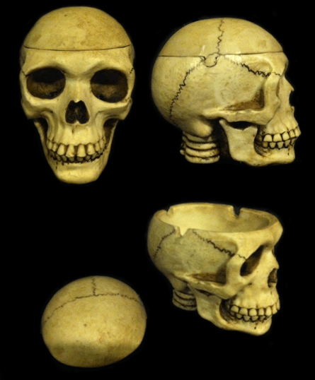 Resin Skull Ash Tray