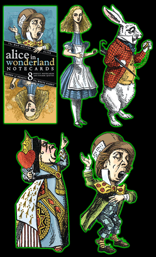 Alice In Wonderland Notecard Set