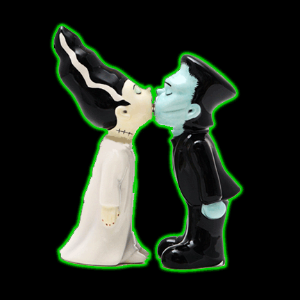 Frankenstein And Bride Salt And Pepper Shakers