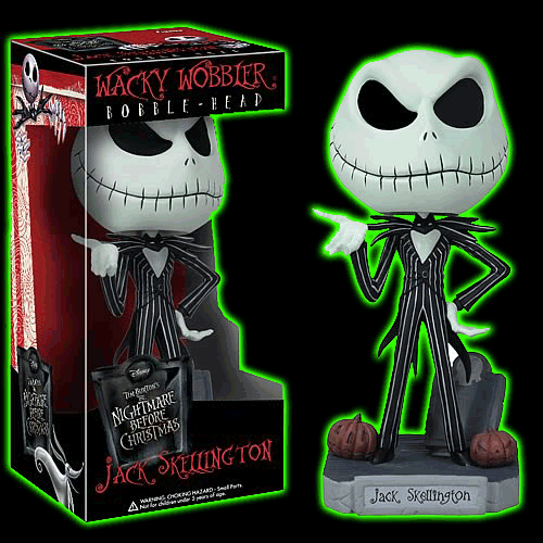 The Nightmare Before Christmas Jack Skellington Wacky Wobbler Bobblehead