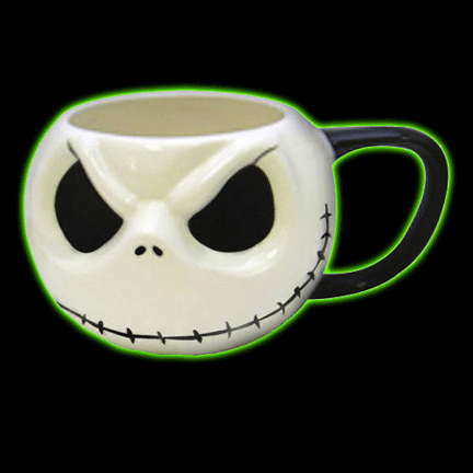 Nightmare Before Christmas Jack Skellington Head Mug