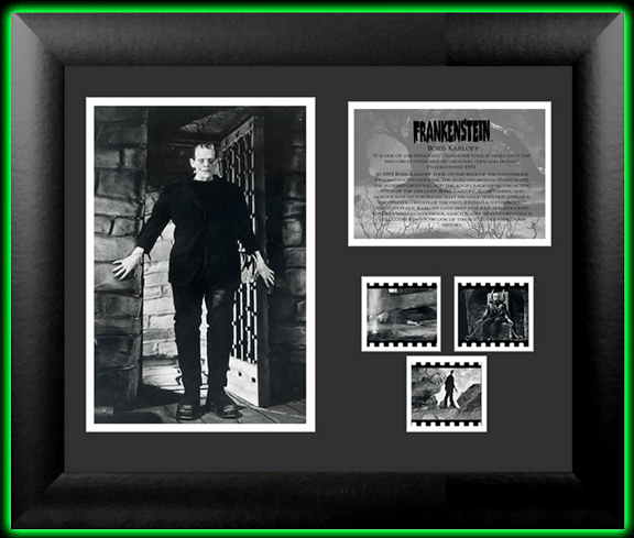 Frankenstein Large Framed Film Cell