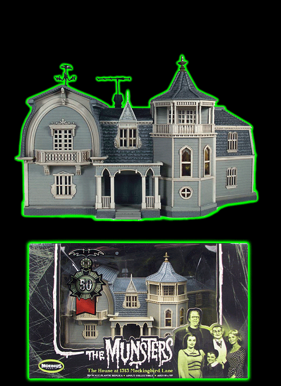 The Munsters House HO Scale Pre Assembled Model Kit