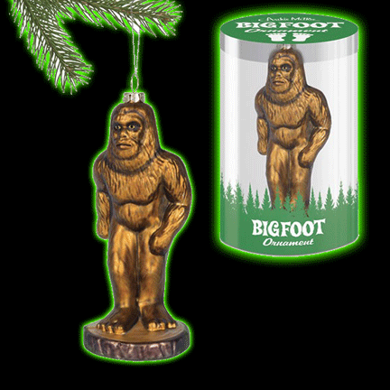 Bigfoot Glass Ornament