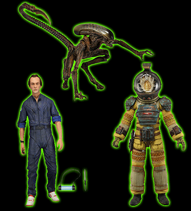 Alien Series Three Action Figures: Set of 3