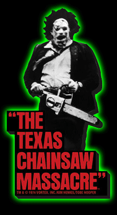 The Texas Chainsaw Massacre Running Leatherface Chunky  Magnet