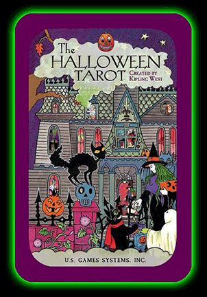 The Halloween Tarot Cards Tin Box