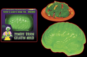 Zombie Gelatin Brain Mold