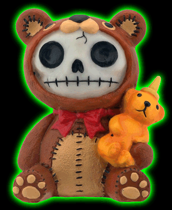 Furrybones Honey Bear Bottle Figurine