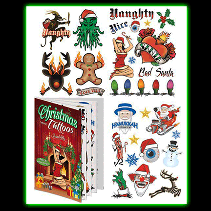 CLEARANCE! Christmas Tattoos WAS:$6.99, NOW:$2.99!