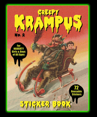 Creepy Krampus Sticker Book Number 2
