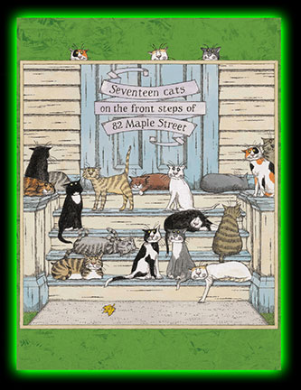 Seventeen Cats 300- Piece Jigsaw Puzzle