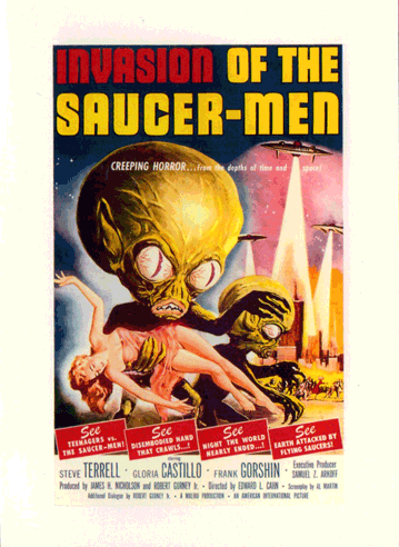 Invasion Of The Saucer-Men Greeting Card - OS-28