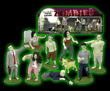 Glow-in-the-Dark Flesh Eating Zombies Play Set