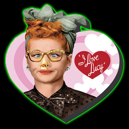 I Love Lucy Heart Chunky Magnet