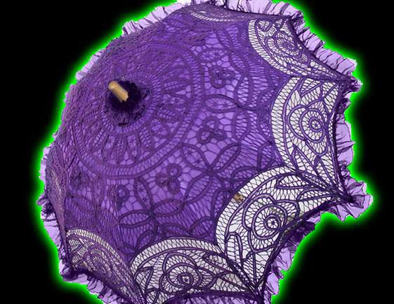 Purple Lace Parasol