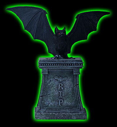 Bat On Tombstone