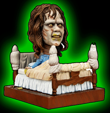 The Exorcist Regan in Bed Head Knocker Bobblehead