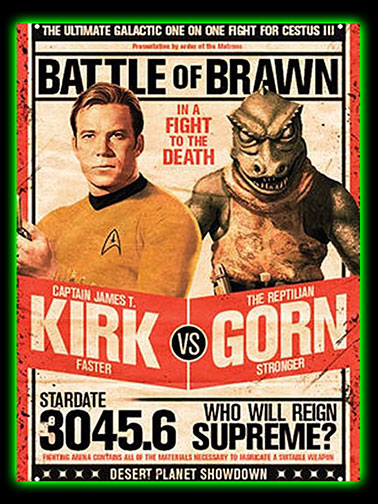 Star Trek Classic Series Kirk vs. Gorn Tin Sign