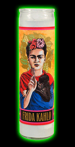 Frida Kahlo Secular Saint Candle