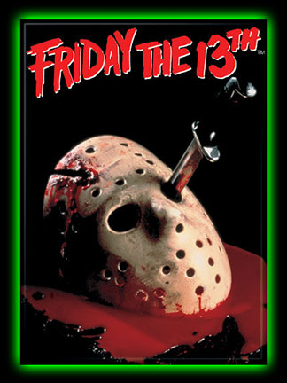 Friday The 13th Mask with Blood Magnet