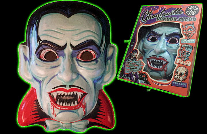 Blood Of Dracula Vac-tastic Plastic Mask Wall Decor