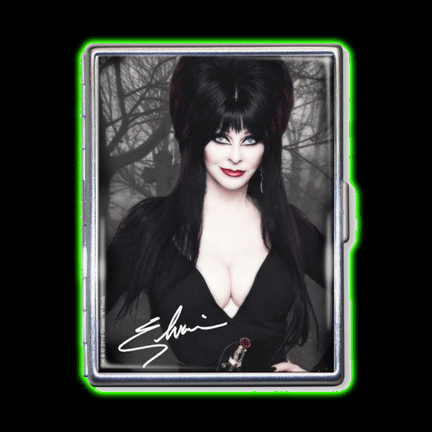 Elvira Headshot Steel Cigarette Case