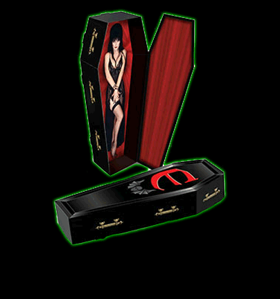 Elvira 3D Coffin Centerpiece