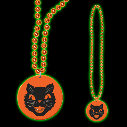 Beads with Cat Meadallion