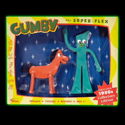 Gumby & Pokey 50's Edition Bendable Pair