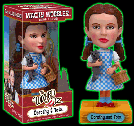 Wizard of Oz Dorothy Gale and Toto Wacky Wobbler Bobblehead