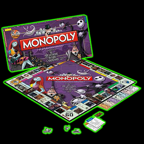 Nightmare Before Christmas Monopoly Game<br>Collectors Edition