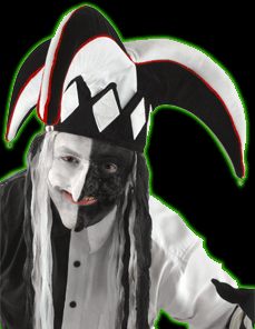 Jester Hat - Black & White