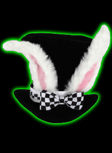 Alice In Wonderland White Rabbit Top Hat